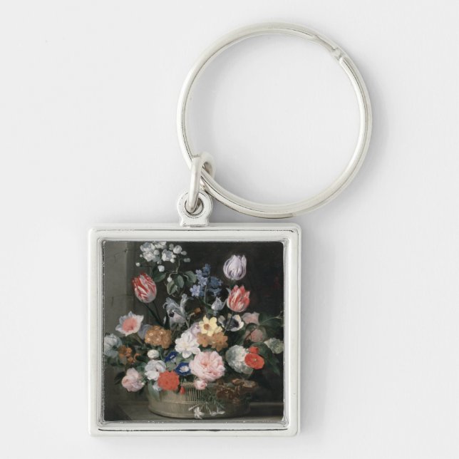 Flowers in a Basket, 1650-56 Key Ring (Front)