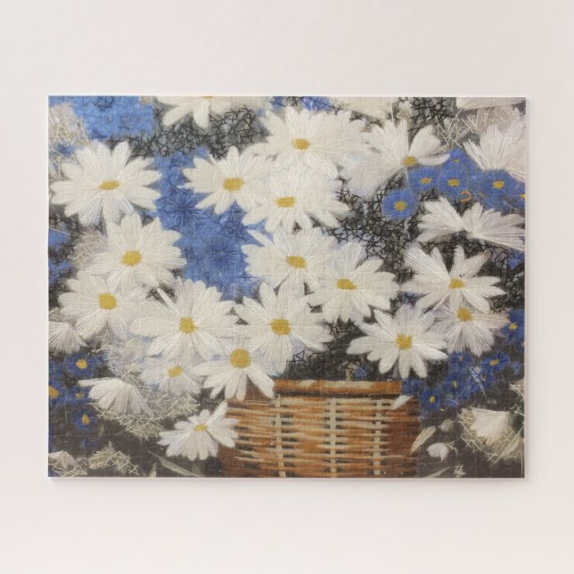 Flowers in a Basket Jigsaw Puzzle (Horizontal)