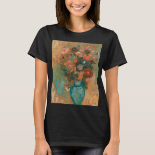 Flowers in a Blue Vase Painting Still Life T-Shirt