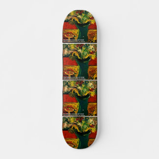 FLOWERS IN A BLUE VASE SKATEBOARD