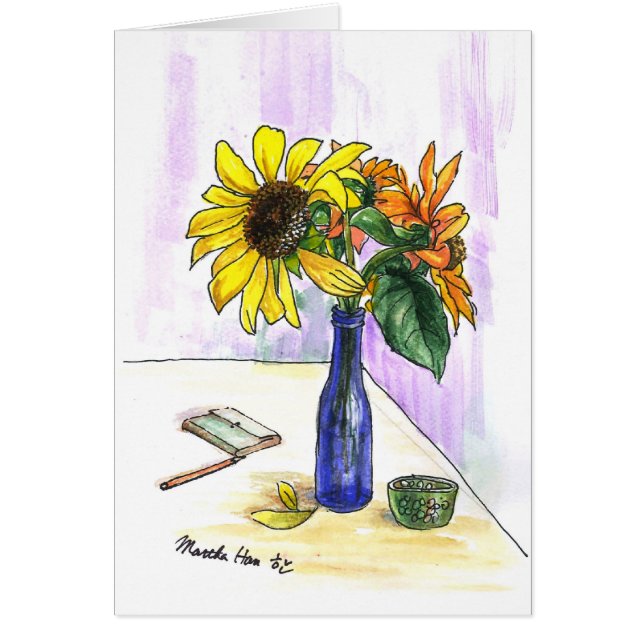 Flowers in a bottle (Front)