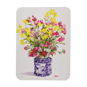 Flowers in a Chinese Jar Magnet
