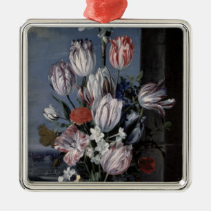 Flowers in a Crystal Vase, 1652 Metal Tree Decoration