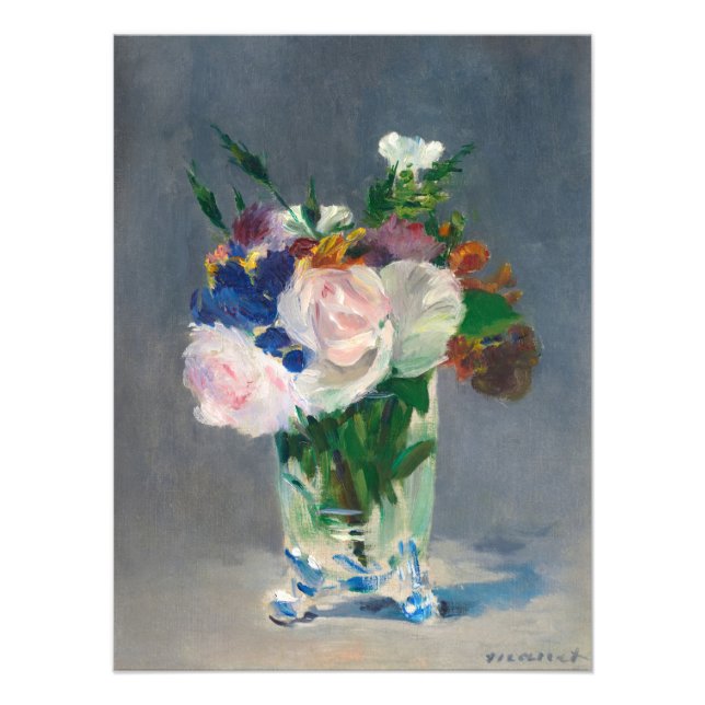 Flowers in a Crystal Vase by Edouard Manet Photo Print (Front)