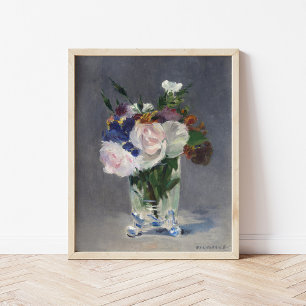 Flowers in a Crystal Vase   Édouard Manet Poster