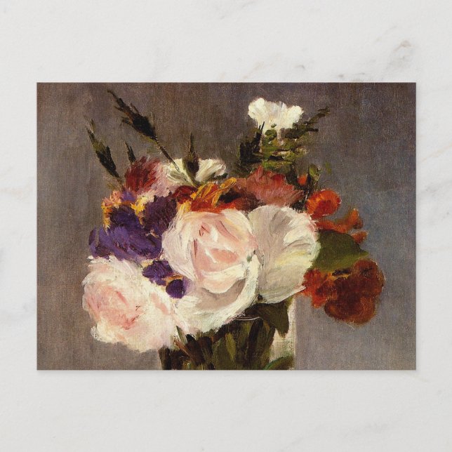 Flowers in a Crystal Vase - Postcard (Front)
