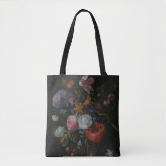 Flowers in a Glass Vase by Jacob van Walsapelle Tote Bag