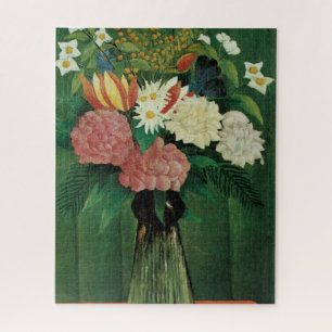 Flowers in a Green Vase Jigsaw Puzzle