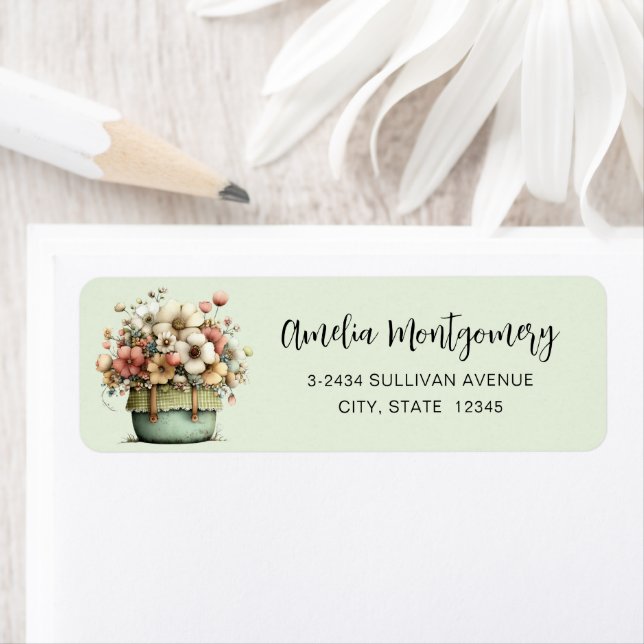 Flowers in a Pot Cosy Shabby Cute - Address (Insitu)