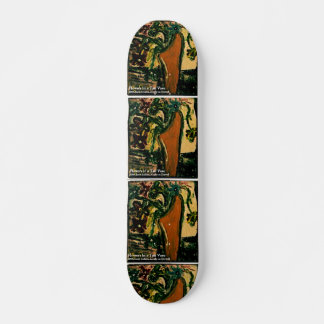 FLOWERS IN A TAN VASE SKATEBOARD