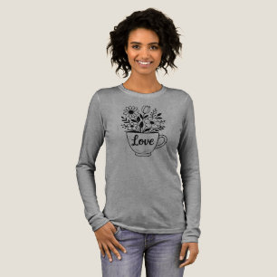 Flowers in a Tea Cup Tri-Blend Shirt