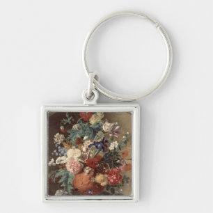 Flowers in a Terracotta Vase, 1736 Key Ring