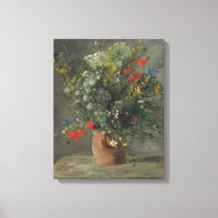 Flowers in a Vase, c.1866 Canvas Print