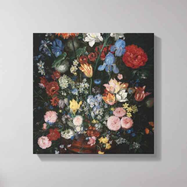 Flowers in a Vase - Jan Brueghel Canvas Print (Front)