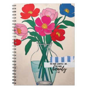Flowers in a Vase Notebook Journal