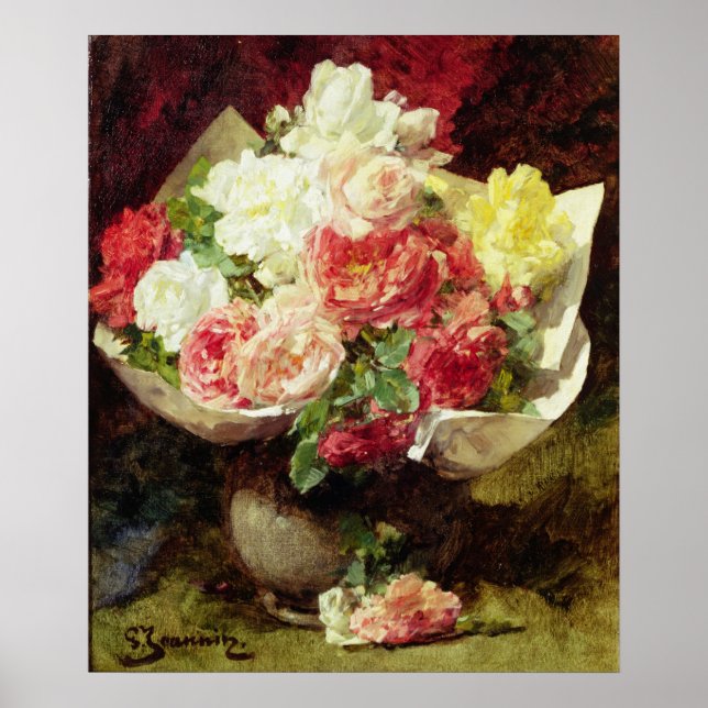 Flowers in a Vase Poster (Front)