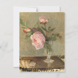 Flowers in a Vase Romantic Art Postcard