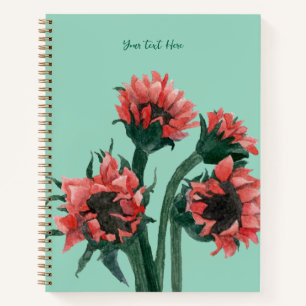 Flowers in a Vase Watercolor Notebook