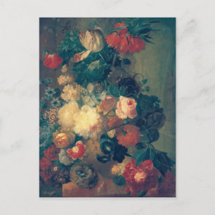 Flowers in a Vase with a Bird's Nest Postcard