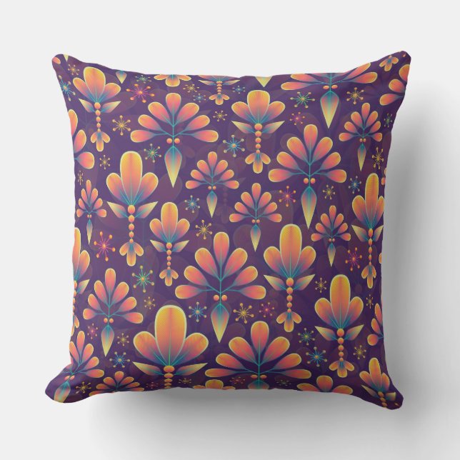 flowers in bloom outdoor pillow (Front)