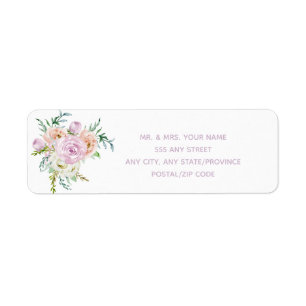 Flowers In Bloom - Return Address Label