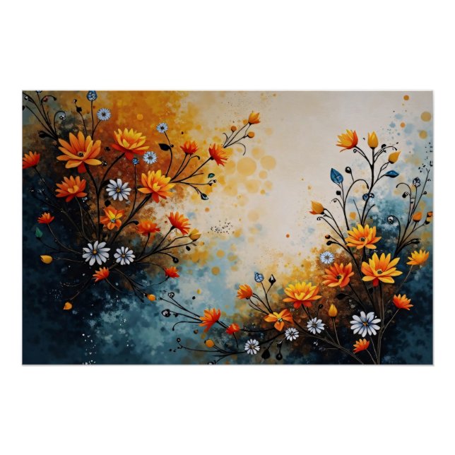 Flowers in Celebration Poster (Front)