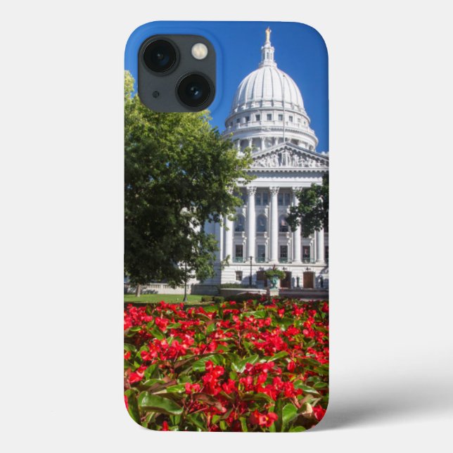 Flowers In Front Of State Capitol Building Case-Mate iPhone Case (Back)