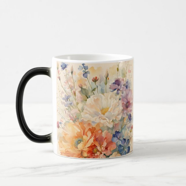 flowers in gardern  magic mug (Left)