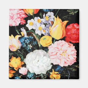 Flowers in Glass Vessel, Jan Brueghel the Younger Magnet
