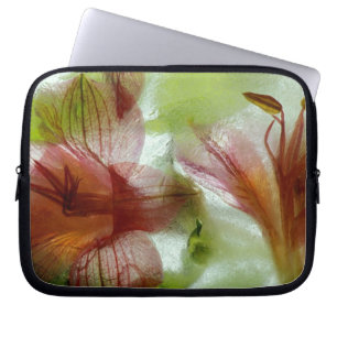 Flowers in ice laptop sleeve