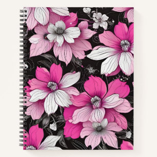 Flowers in Moon Garden Notebook