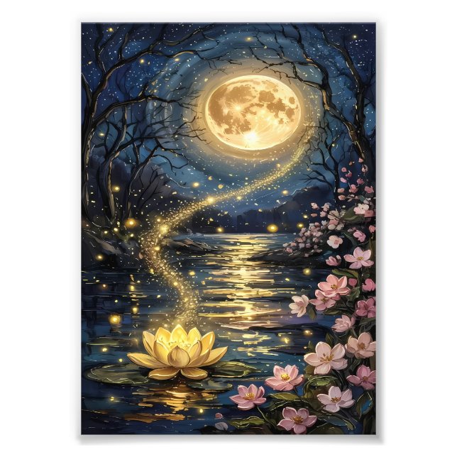 Flowers in nature photo print (Front)