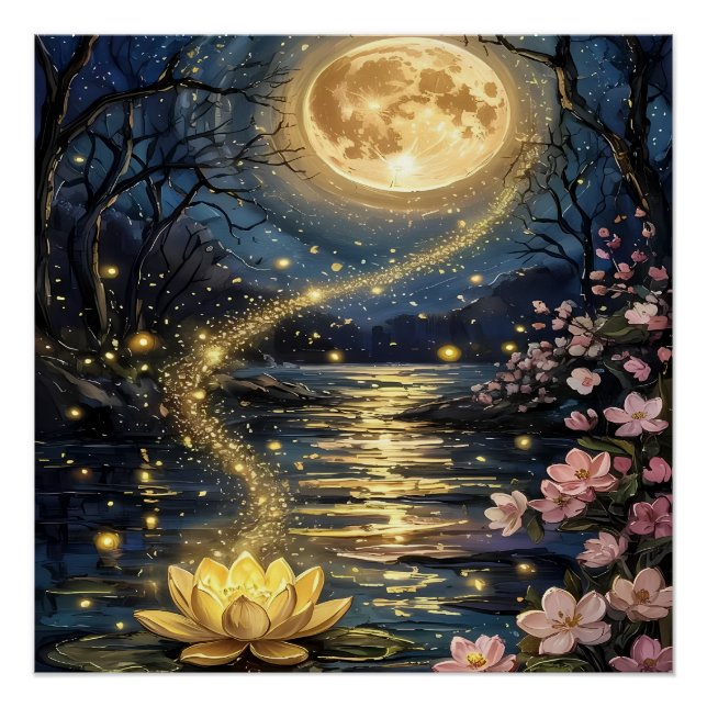 Flowers in nature poster (Front)