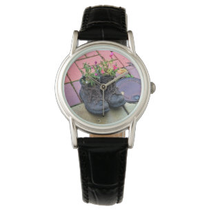 Flowers in Old Boots Watch
