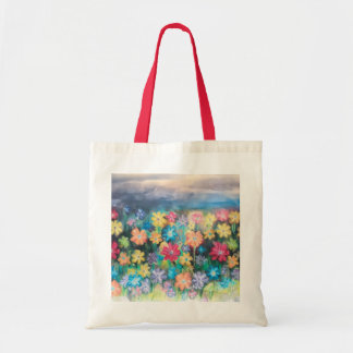 Flowers in Pastels - AI Enhanced - Tote Colour Str