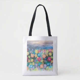 Flowers in Pastels - AI Expanded Tote Bag