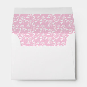 Flowers in Pink Background Envelope