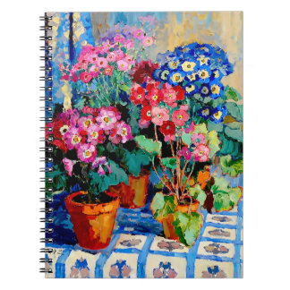 Flowers in Pots by Konstantin Gorbatov Notebook