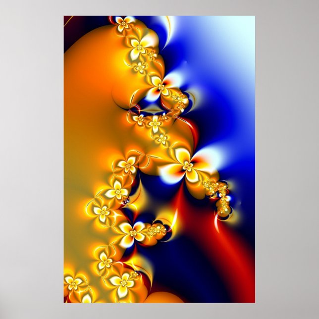 Flowers in spring poster (Front)