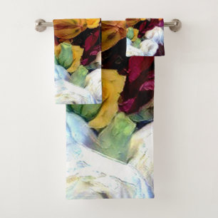 Flowers in Summer Day Bath Towel Set