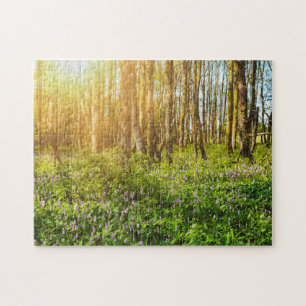 Flowers in the forest  - jigsaw puzzle