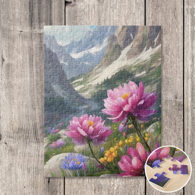 Flowers in the mountains jigsaw puzzle (Creator Uploaded)