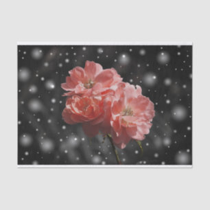 Flowers in the snow tissue paper 
