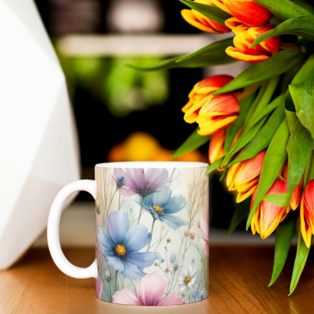 Flowers In The Wild Coffee Mug (Creator Uploaded)