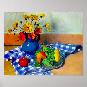 Flowers in Vase 1922 by Felix Vallotton Poster