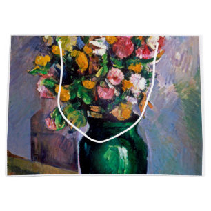 Flowers in Vase, Cezanne Large Gift Bag