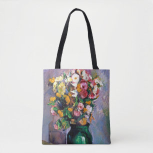 Flowers in Vase, Cezanne Tote Bag