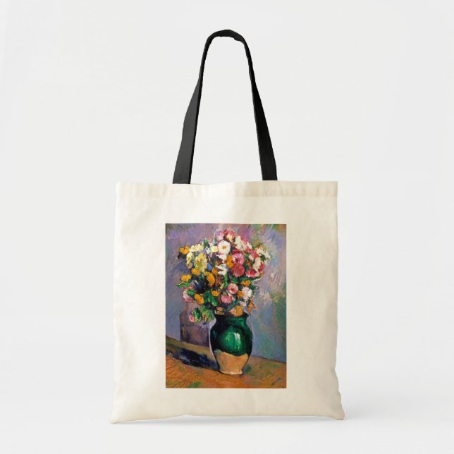 Flowers in Vase, Cezanne Tote Bag (Front)