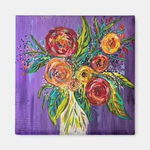 Flowers in Vase Magnet