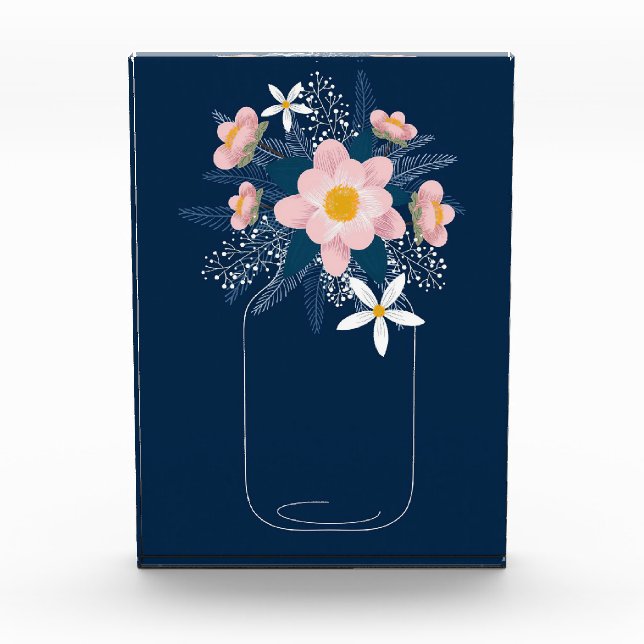 Flowers In Vase Photo Block (Front)
